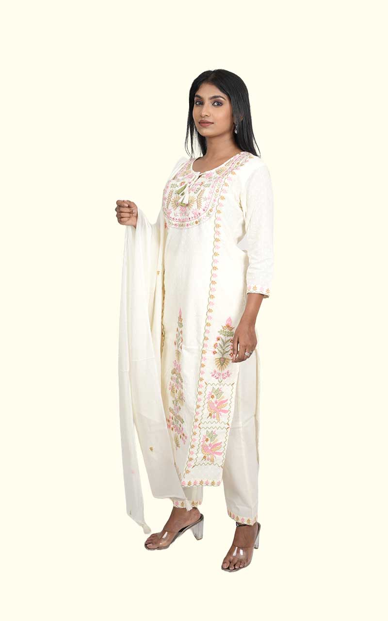 Off white - Kedar Cotton suit set