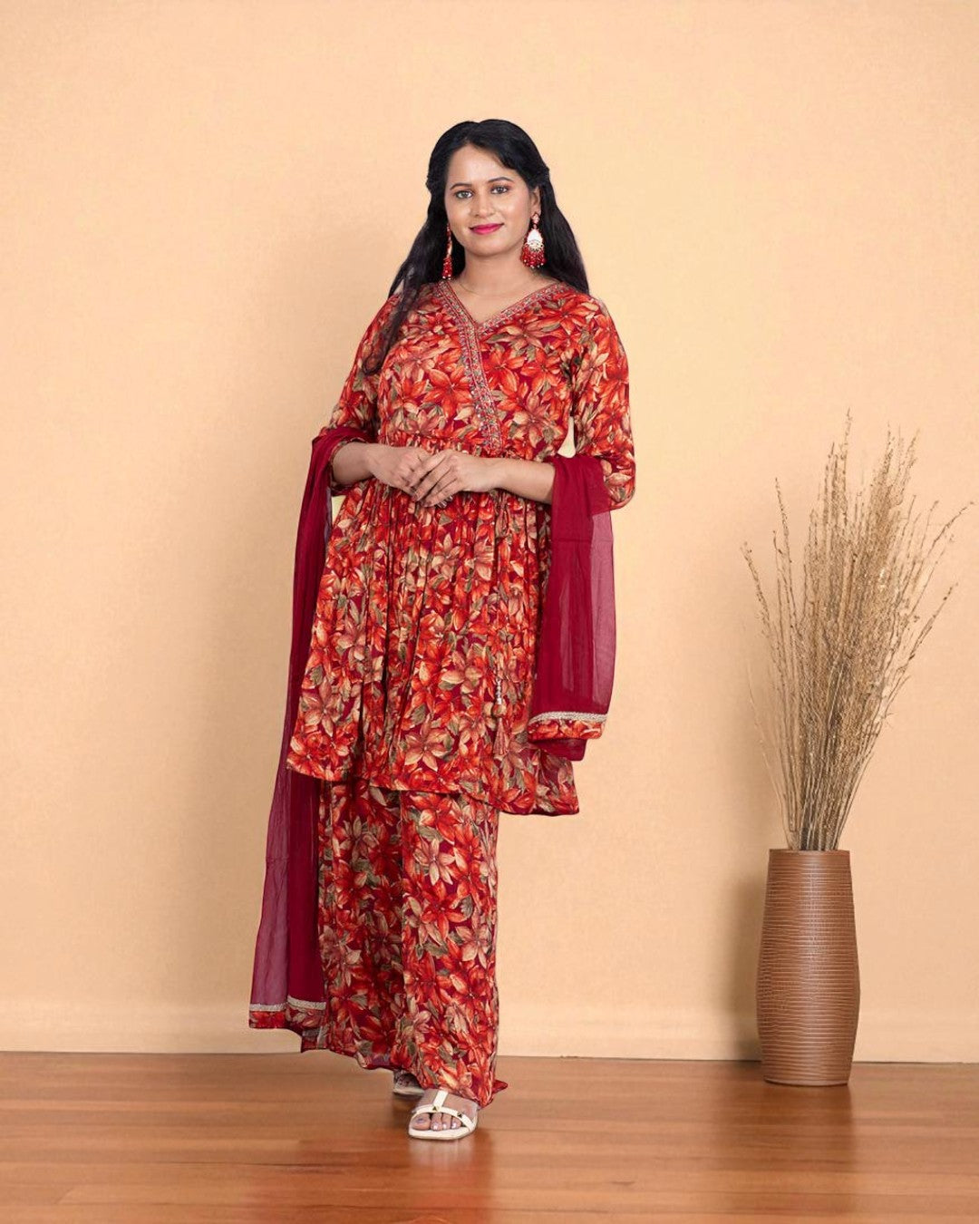 Maroon Anvi Sharara set - NEW ARRIVAL