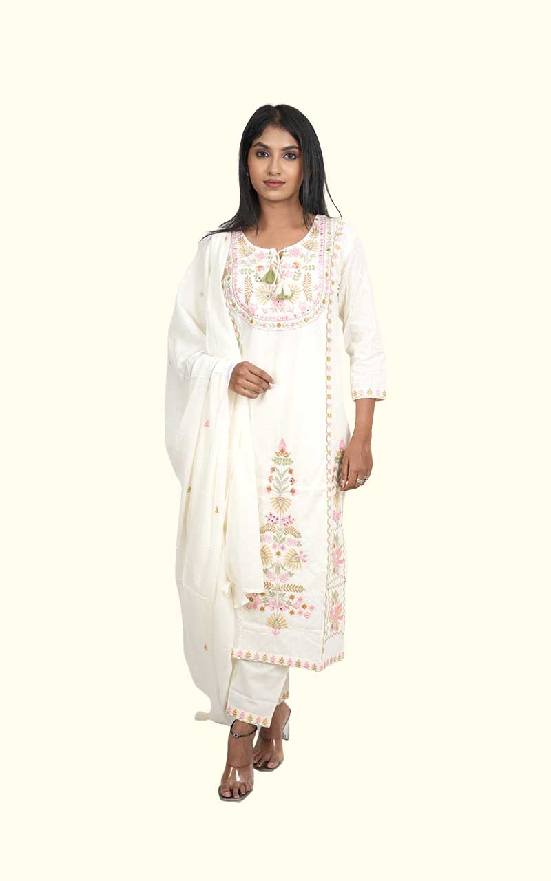 Off white - Kedar Cotton suit set