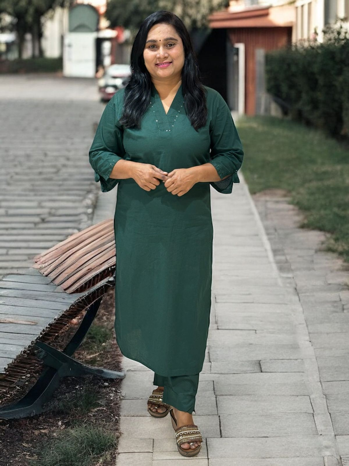 Bottle Green Savi Co-ord set