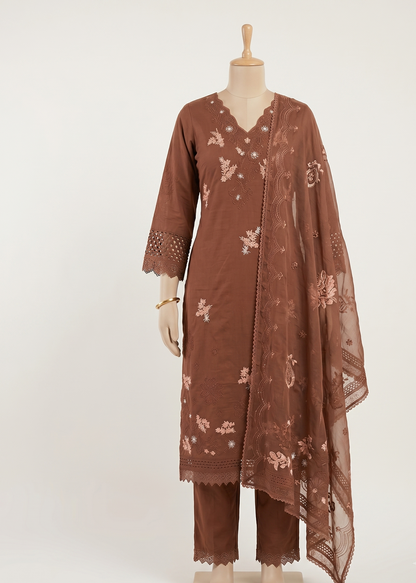 Brown Zainab Pakistani suit set