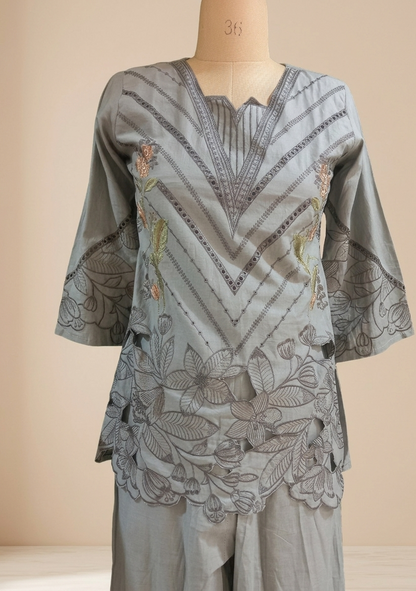 Grey cotton Co-ord set