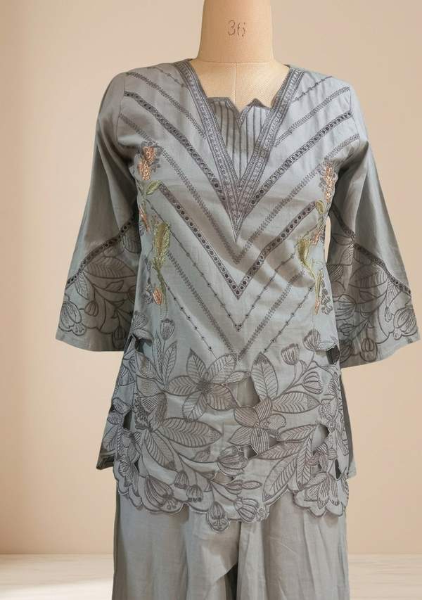 Grey cotton Co-ord set