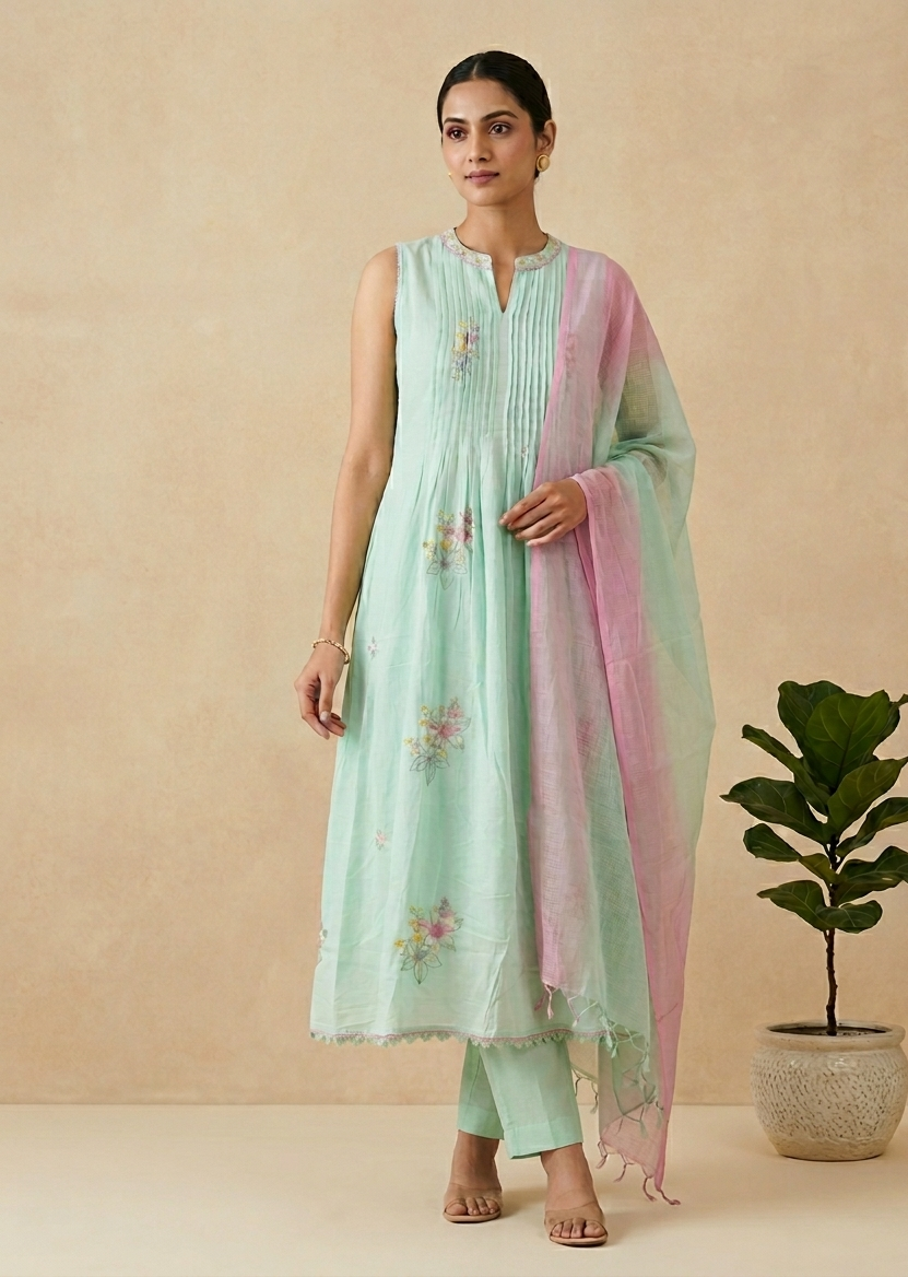 Madhulika Blue Suit Set