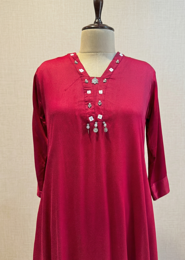 Mysa Maroon Co-ord Set