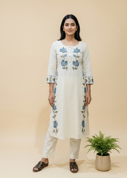 Offwhite Asita Flex cotton Kurta bottom