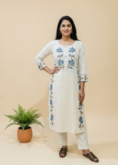 Offwhite Asita Flex cotton Kurta bottom