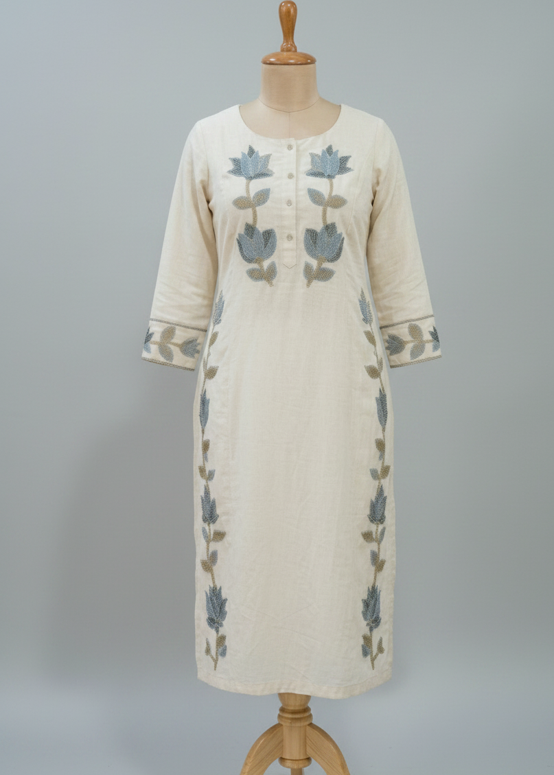 Offwhite Asita Flex cotton Kurta bottom