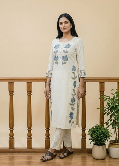 Offwhite Asita Flex cotton Kurta bottom