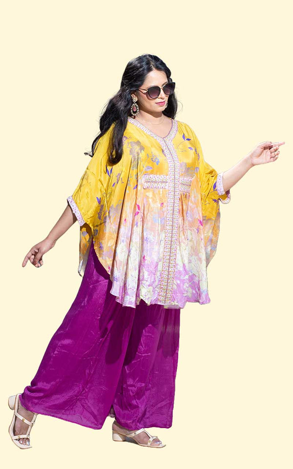 Yellow Veera Kaftan set