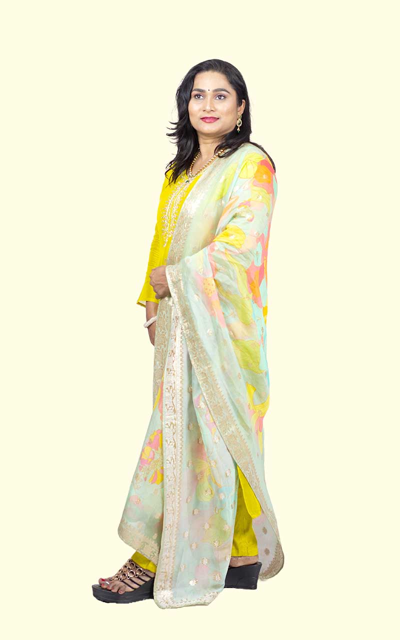 Organza Banarasi Suit Set