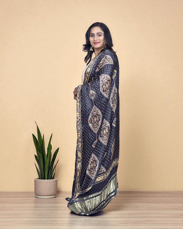 Ivory Gajji Silk Suit Set