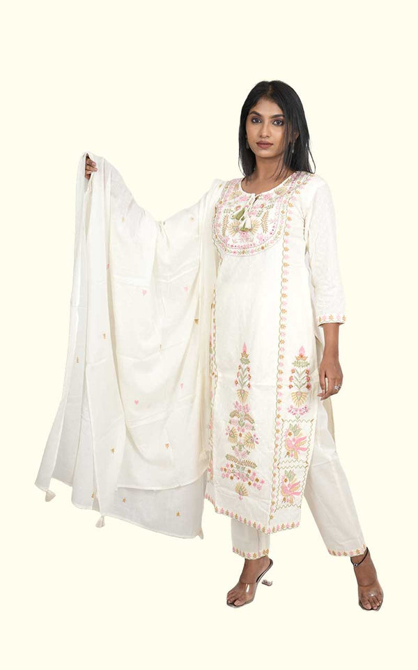 Off white - Kedar Cotton suit set