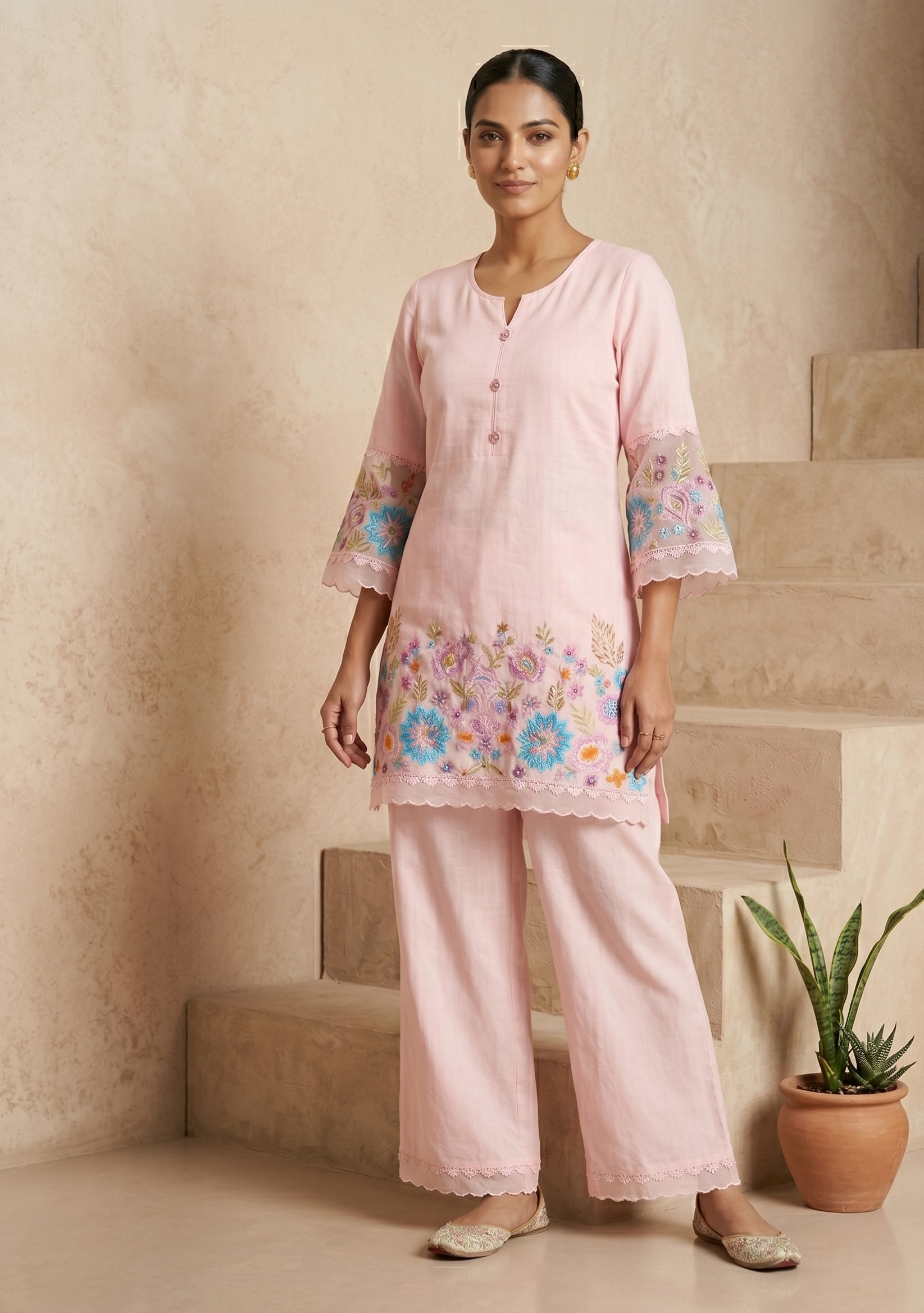 Women’s Pink Vinaya Co-Ord Set