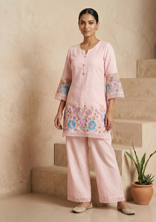 Women’s Pink Vinaya Co-Ord Set