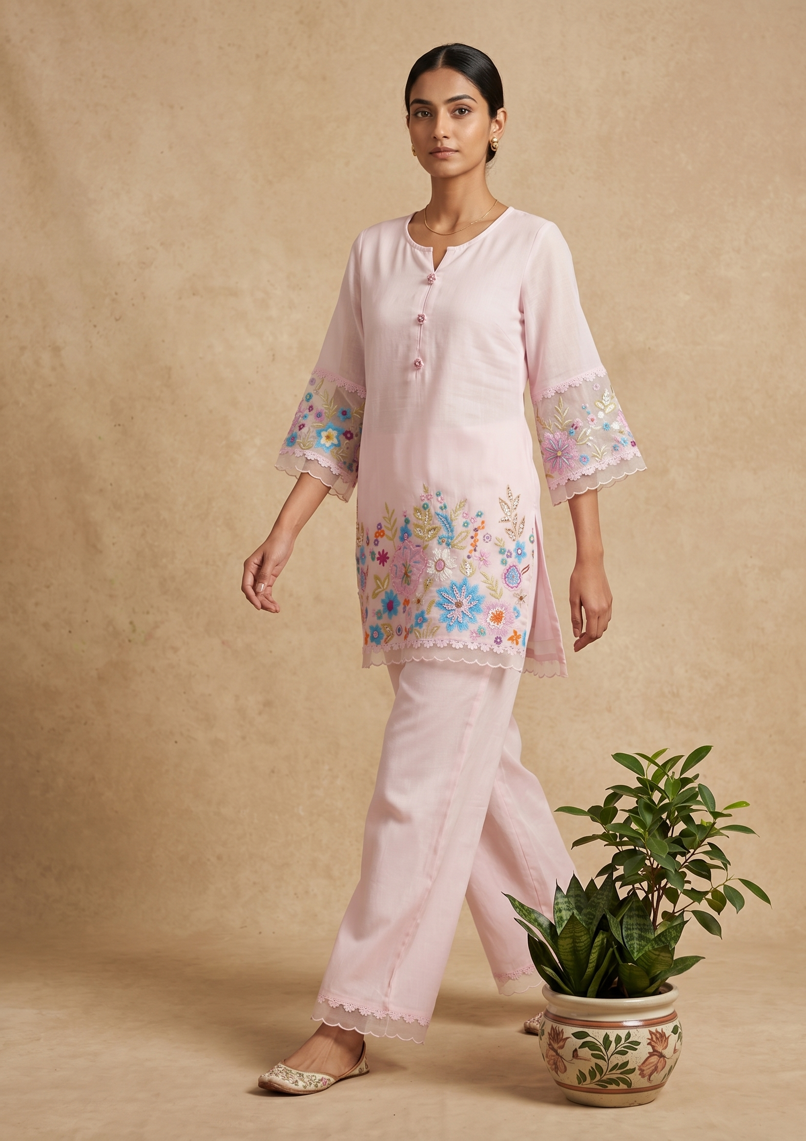 Women’s Pink Two Piece Co-Ord Set