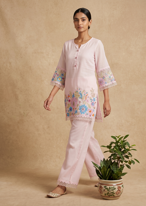 Women’s Pink Two Piece Co-Ord Set