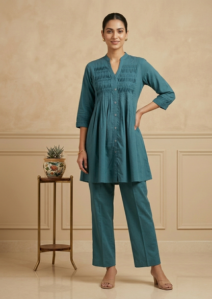 Teal Blue STUTI Co-ord set