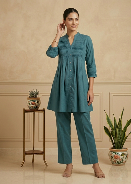 Teal Blue STUTI Co-ord set