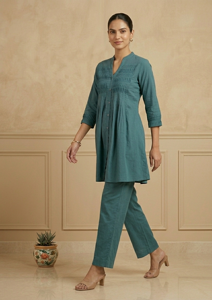 Teal Blue STUTI Co-ord set
