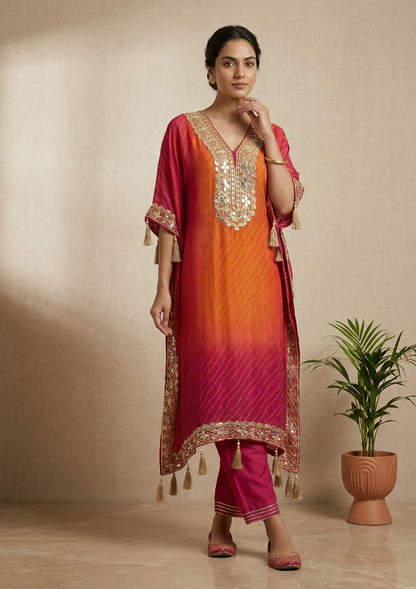 Orange Urvi Kaftan