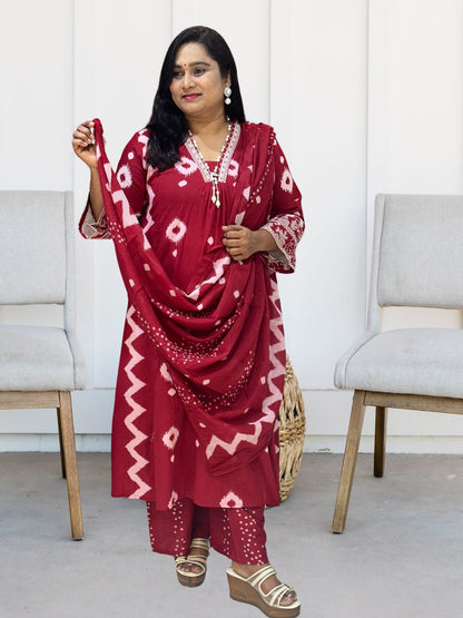 KAVYA Red (Kurta Set)