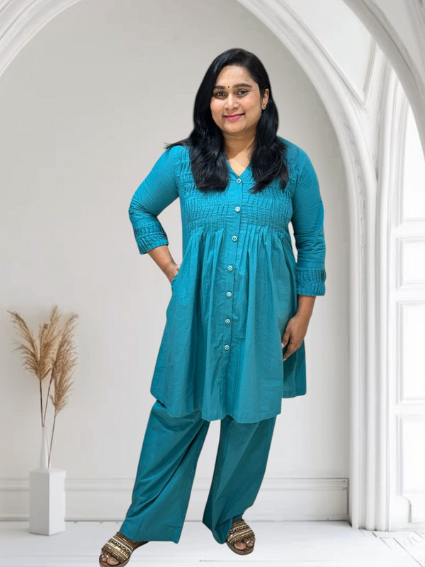 Teal Blue STUTI Co-ord set