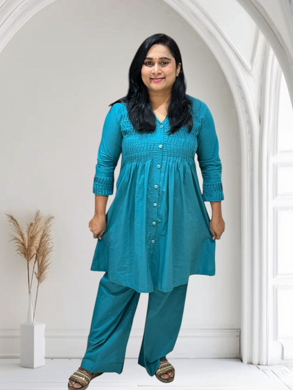 Teal Blue STUTI Co-ord set