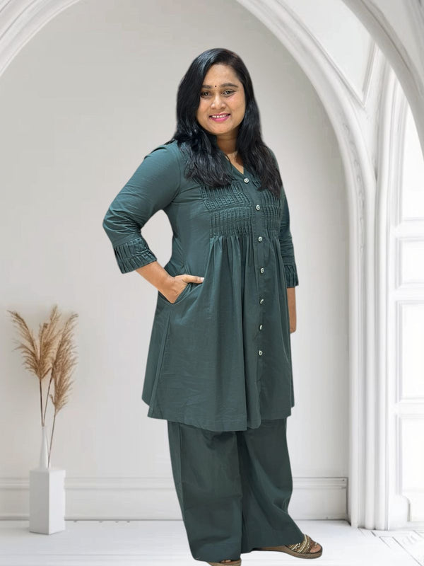 Bottle Green STUTI Co-ord set