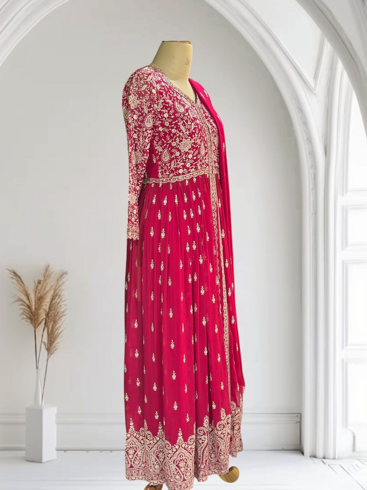 Pink SAPNA Georgette  Sharara  set