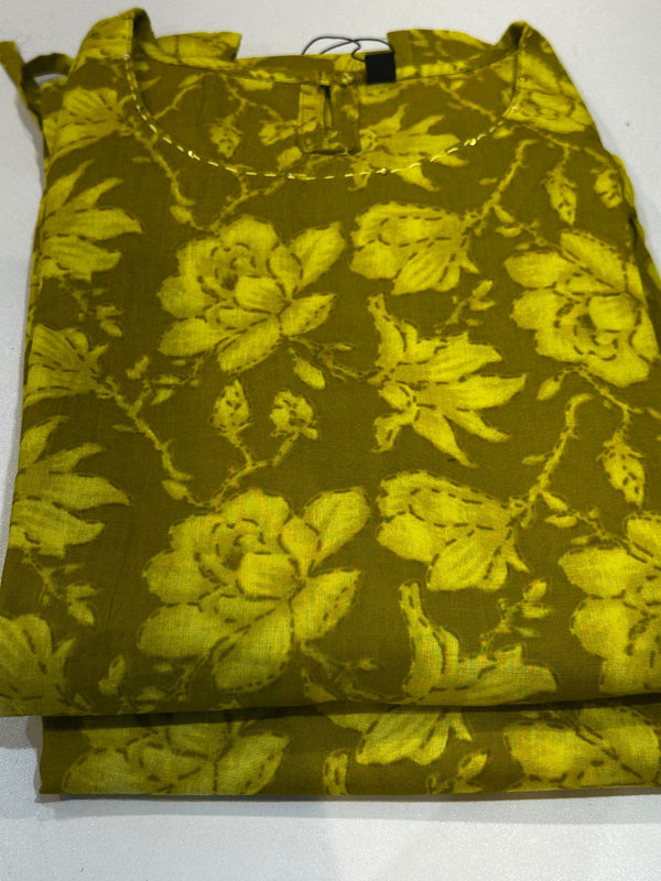 Green Gia cotton Kurta Bottom