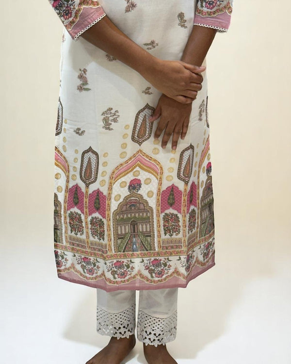 White Sama Cotton Kurta
