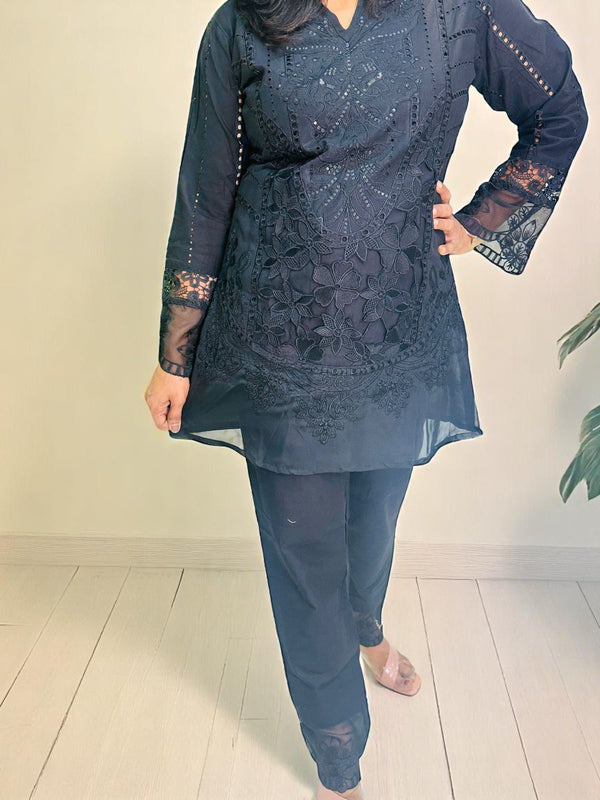 Black cotton Co-ord set
