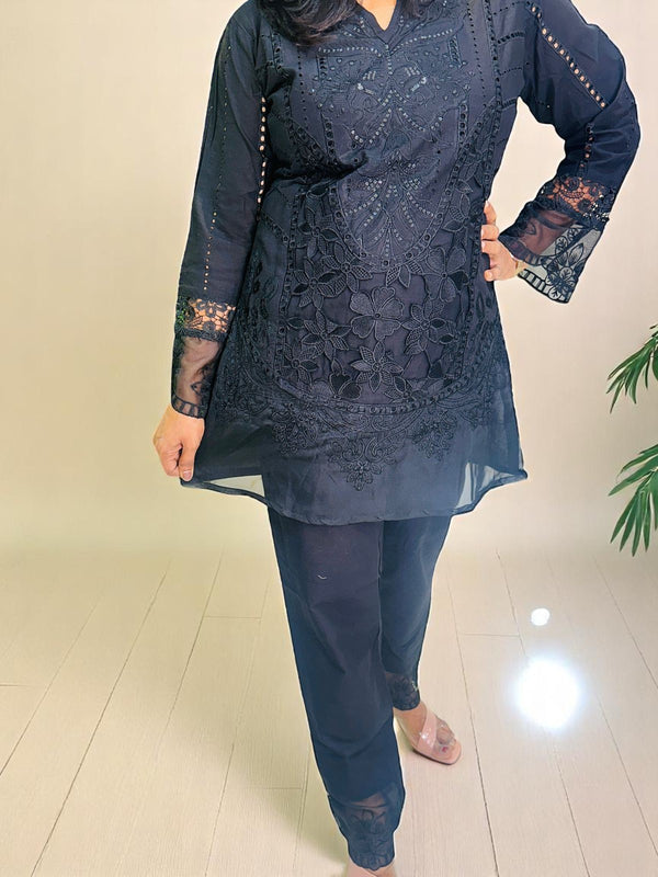 Black cotton Co-ord set