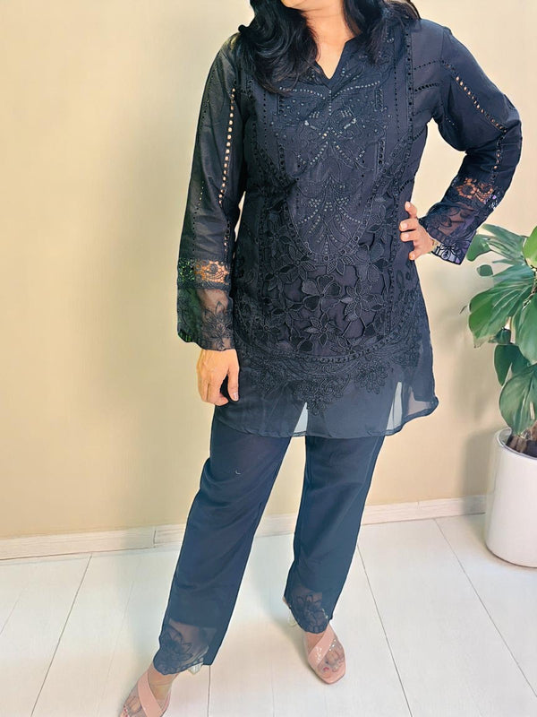 Black cotton Co-ord set