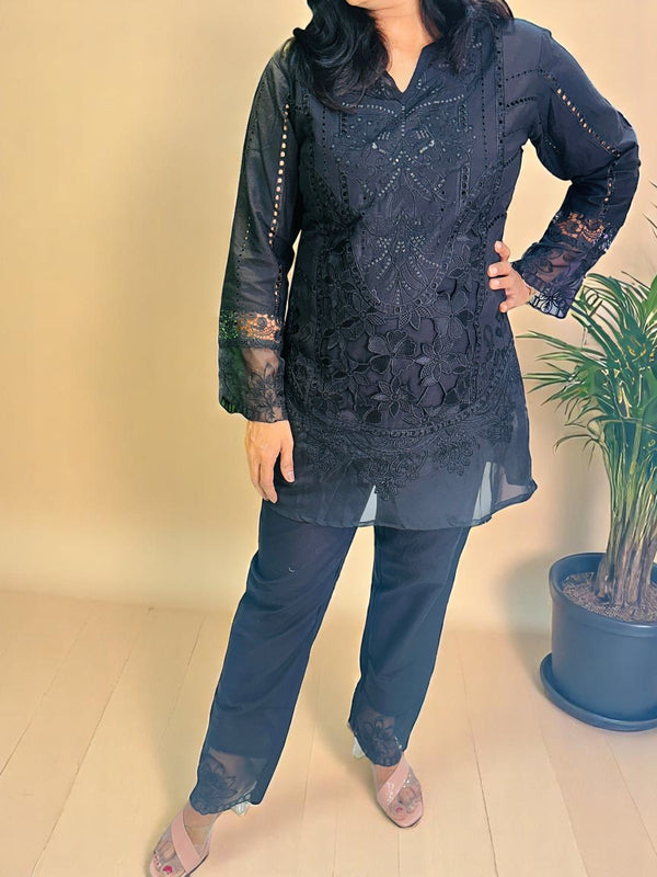 Black cotton Co-ord set