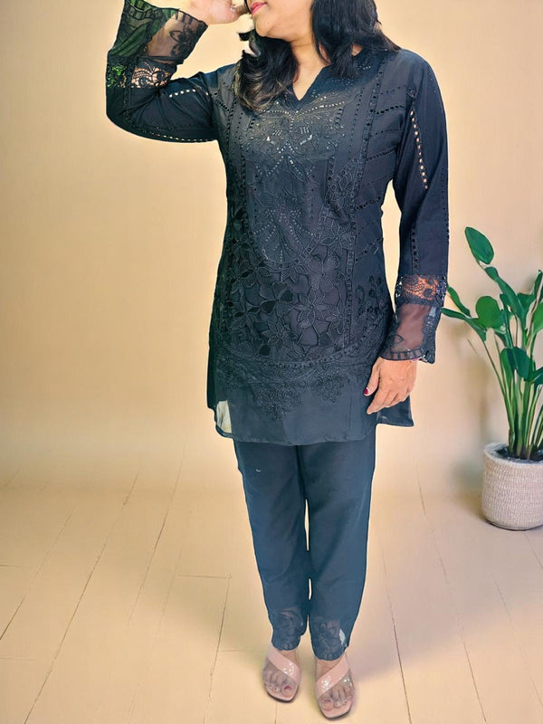 Black cotton Co-ord set