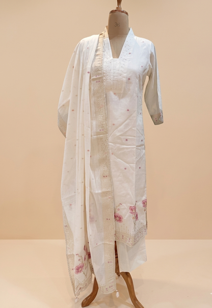 Off white Kumud cotton Suit Set