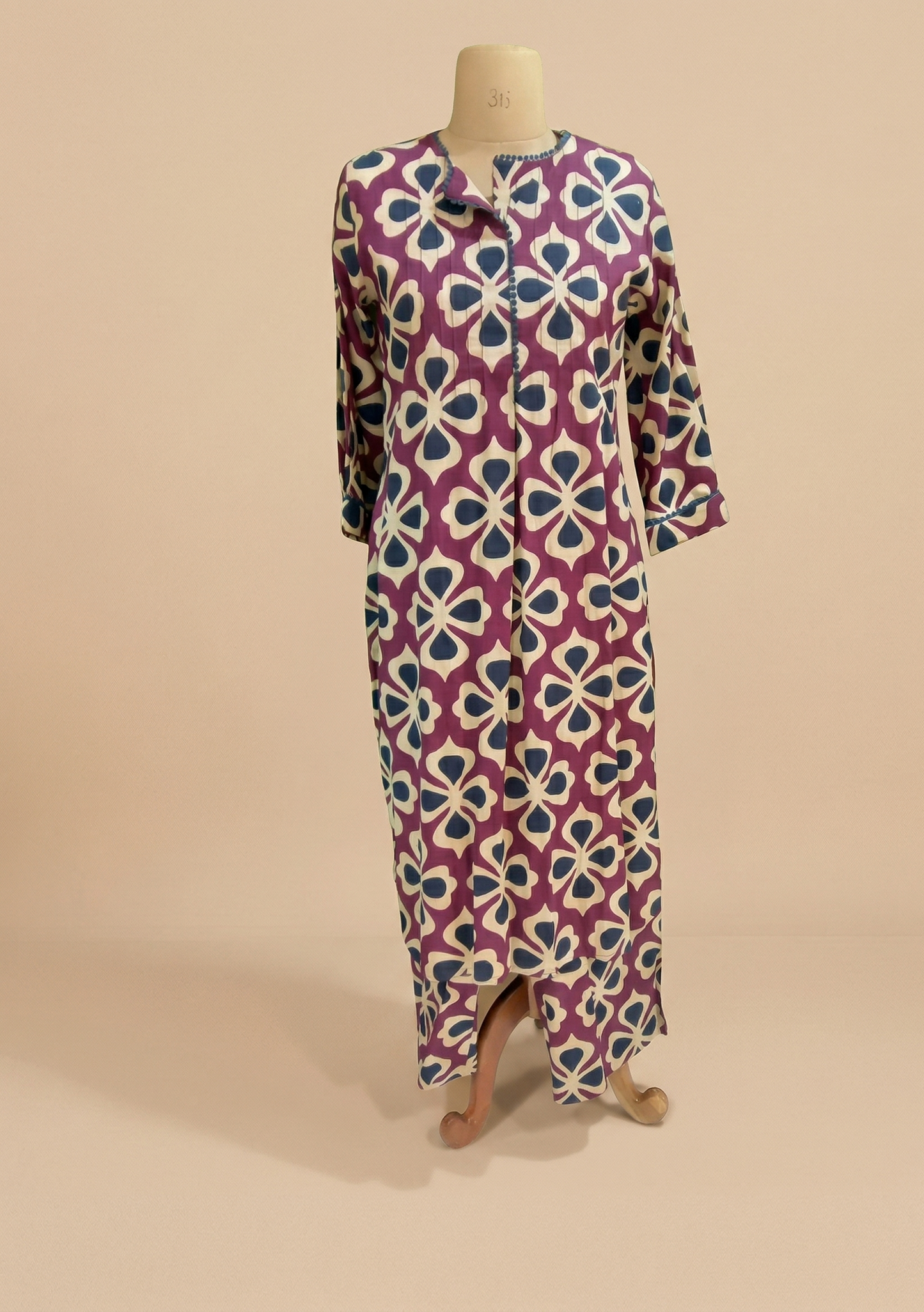 Wine Siya Cotton Kurta set